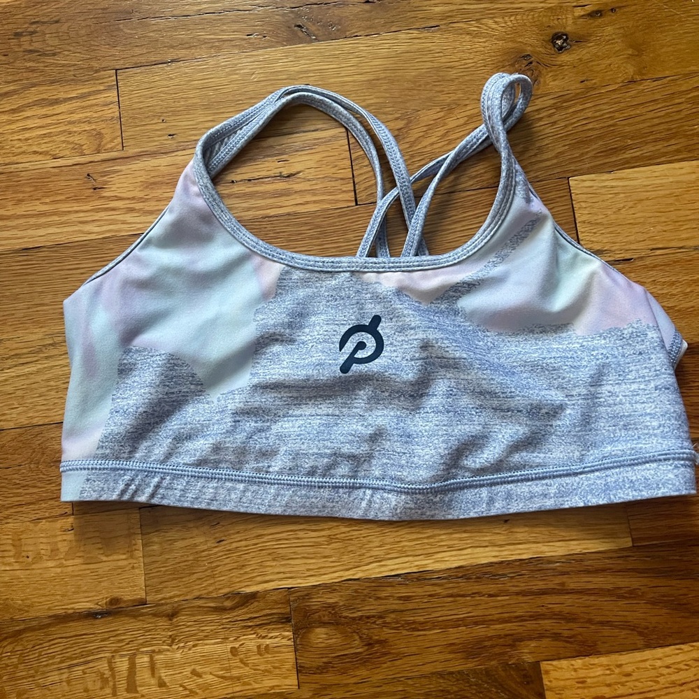 Peloton Blue and Purple Sports Bra by WITH size XL